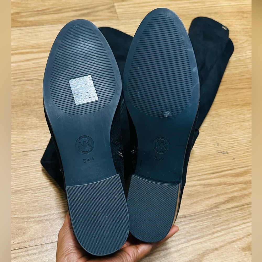 Michael Kors Suede Tall Black Boots - Picture 12 of 15
